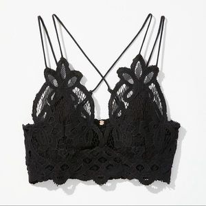 Free People One Adela Bralette XS Black
